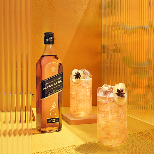Johnnie Walker Black Label & Ginger Ale