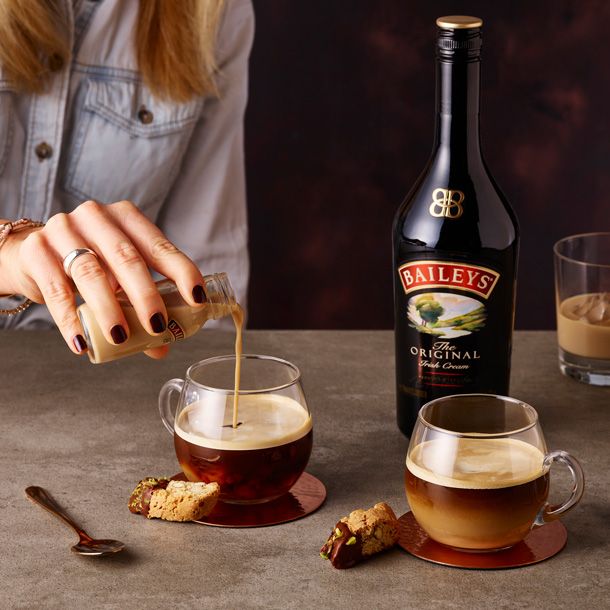 Baileys Irish Cream & Coffee served with decadent French toast
